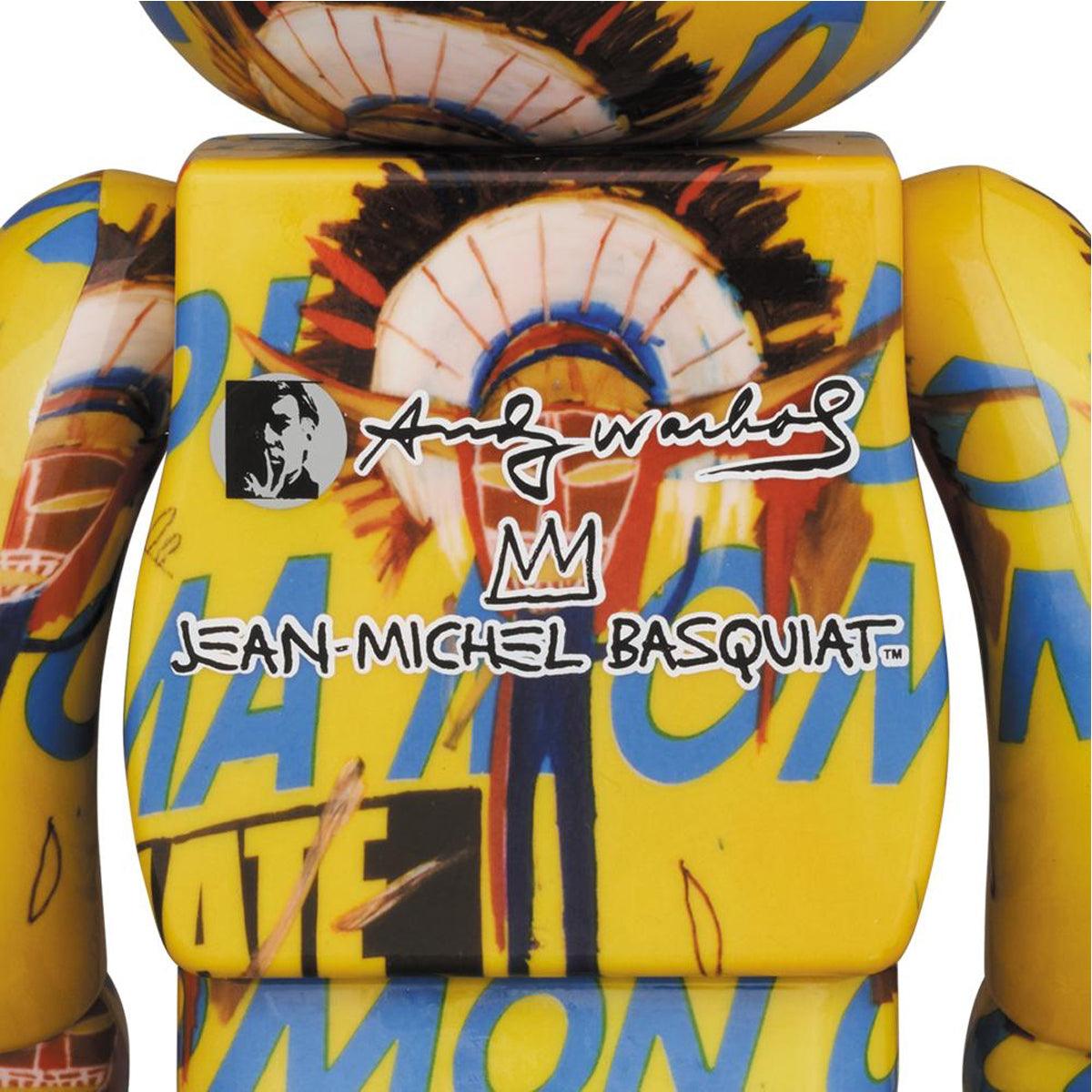 Andy Warhol × Jean Michel Basquiat Be@rbrick 100% + 400% Set #3 - Limited Edition Art Collectible Figures for Home Display & Pop Culture Enthusiasts