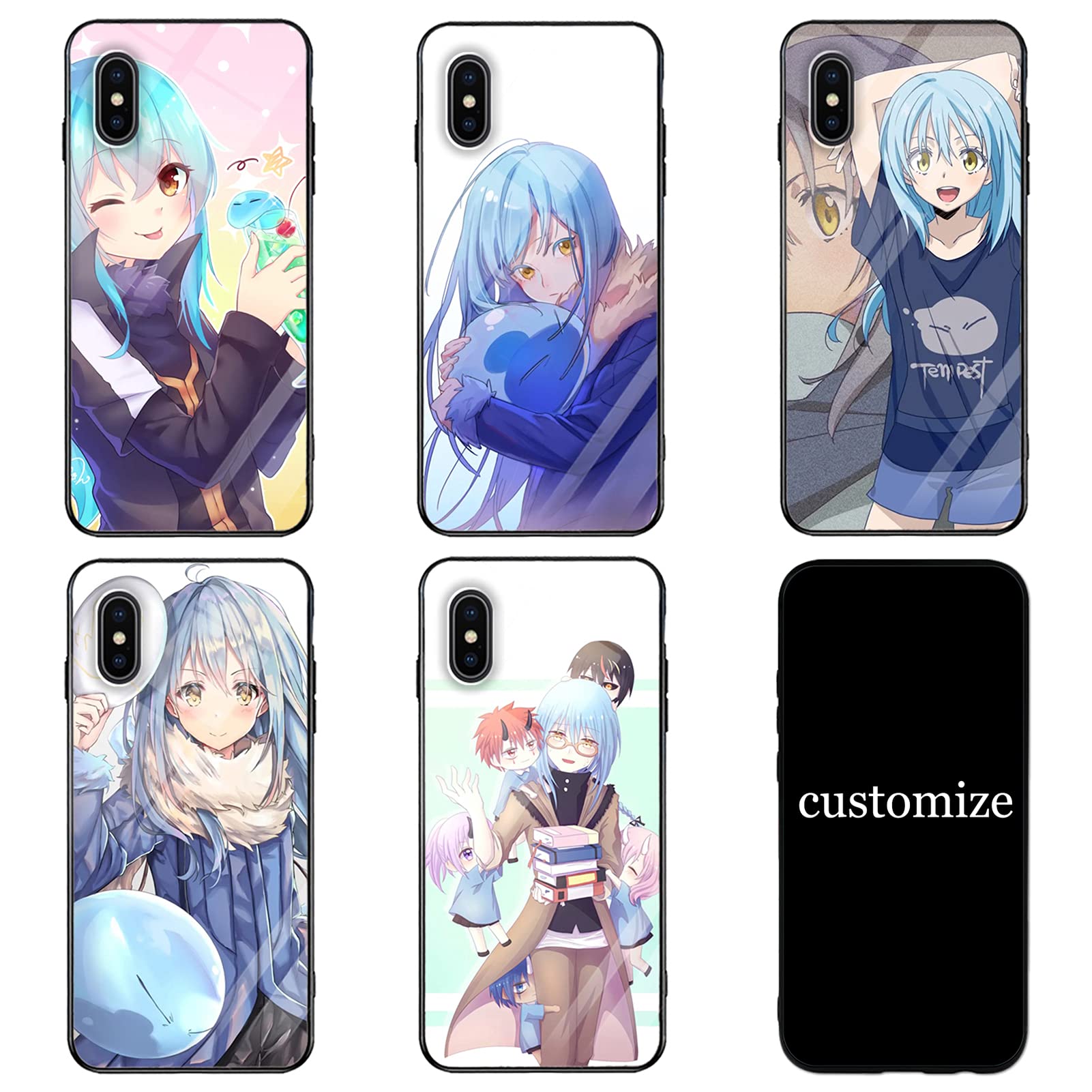 Premium Tempered Glass Phone Case for iPhone 7/8 - That Time I Got Reincarnated as a Slime Anime Design Featuring Rimuru Tempest | Japanese Anime Accessory | Protective Cover for Daily Use & Anime Fans