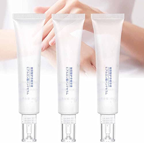 3Pcs Hyaluronic Acid Hand Cream - Anti-Aging, Hydrating & Repairing Serum for Dry, Cracked Hands | Moisturizes, Shrinks Pores | Perfect for Night Care, Winter Protection & Daily Hand Treatment