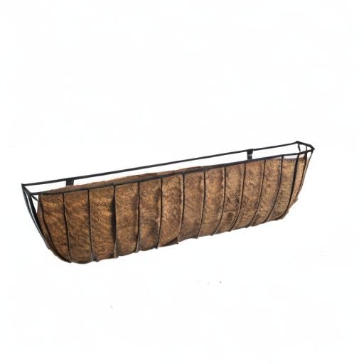 CobraCo Black 36-Inch Canterbury Horse Trough Planter HTCB36-B - Large Outdoor Garden Planter for Flowers, Plants & Herbs - Perfect for Patio, Deck, Farmhouse & Rustic Decor