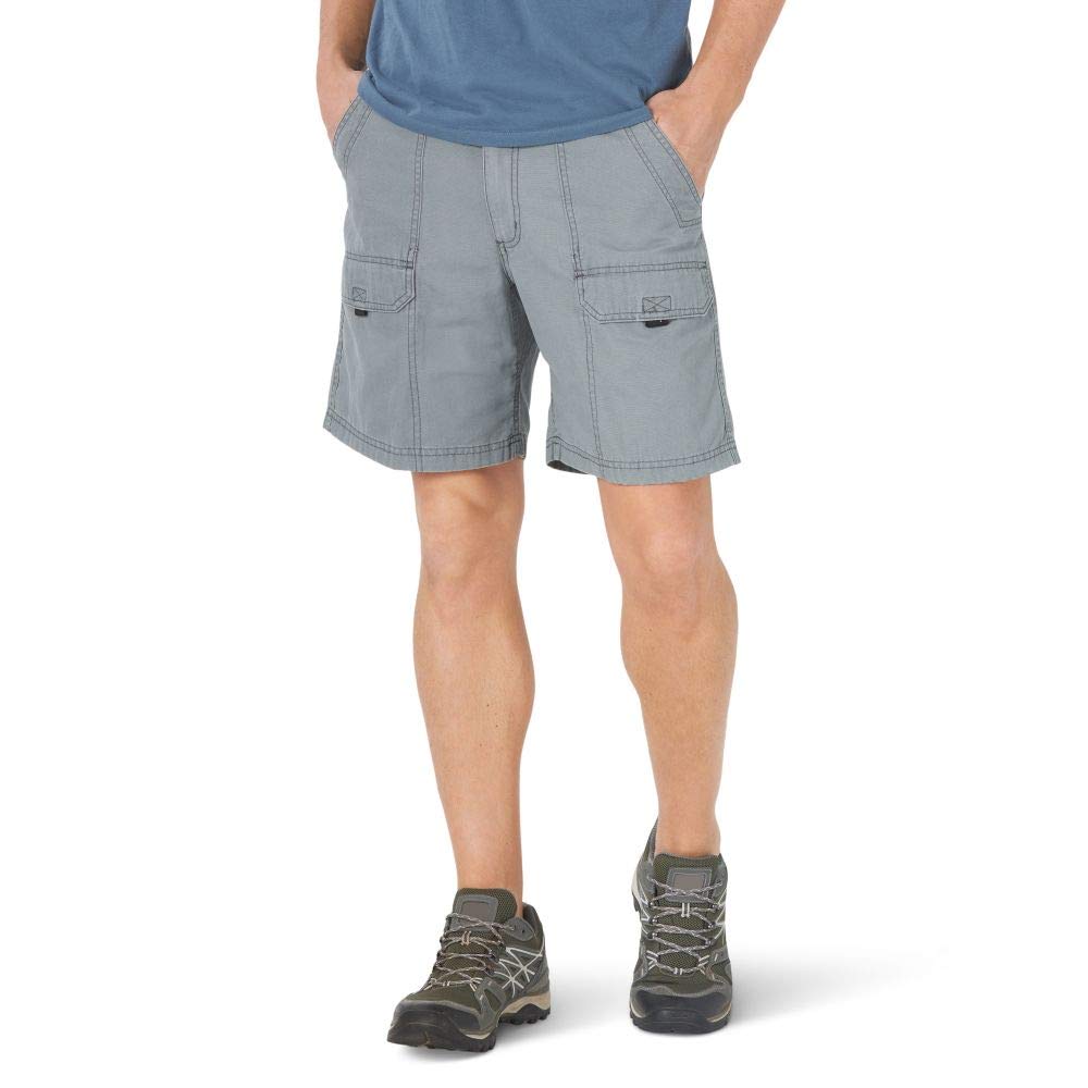 Wrangler Authentics Men's Canvas Utility Hiker Shorts - Durable Outdoor Hiking & Work Shorts for Men - Perfect for Camping, Hiking & Casual Wear