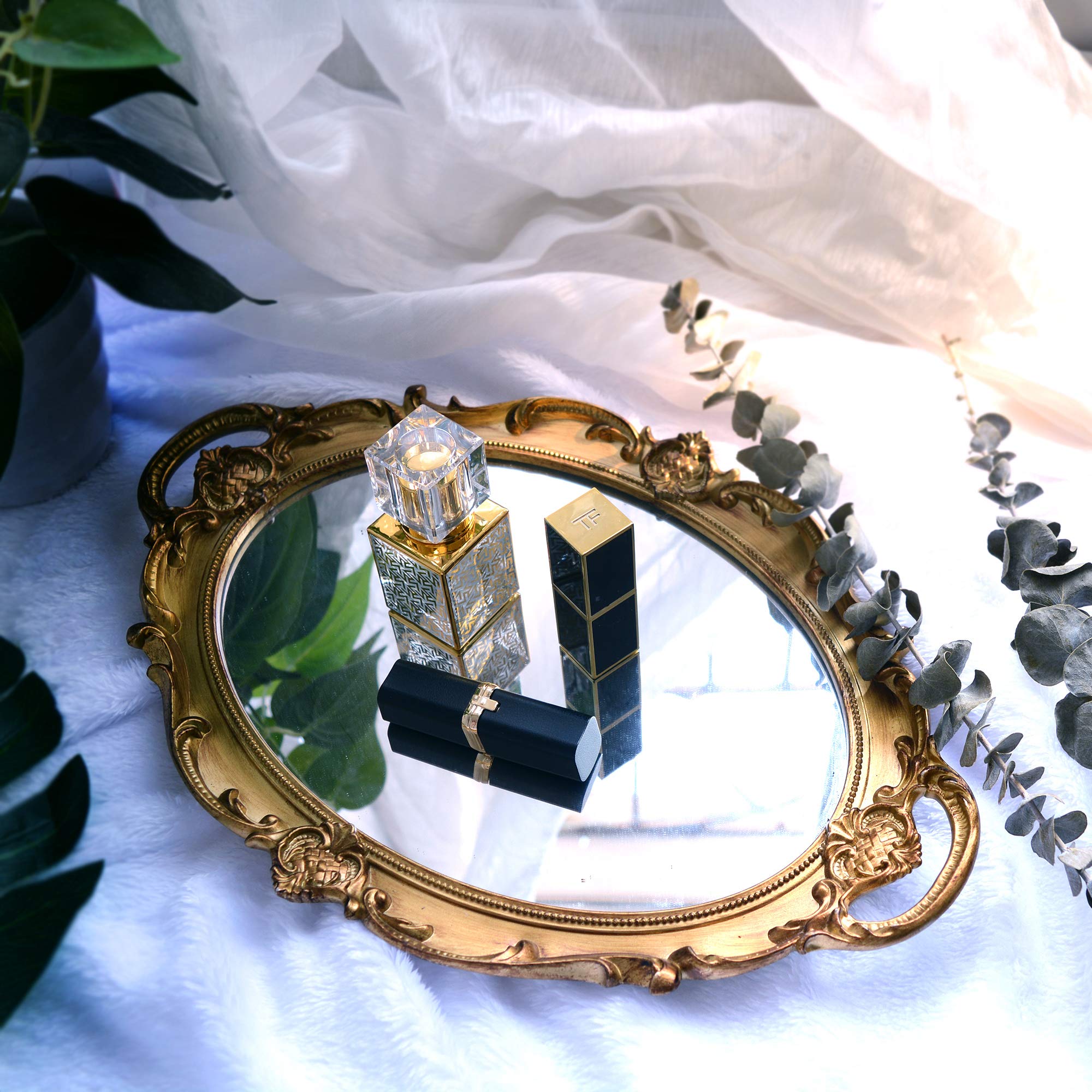 Gold Vanity Tray & Jewelry Organizer - 9.8