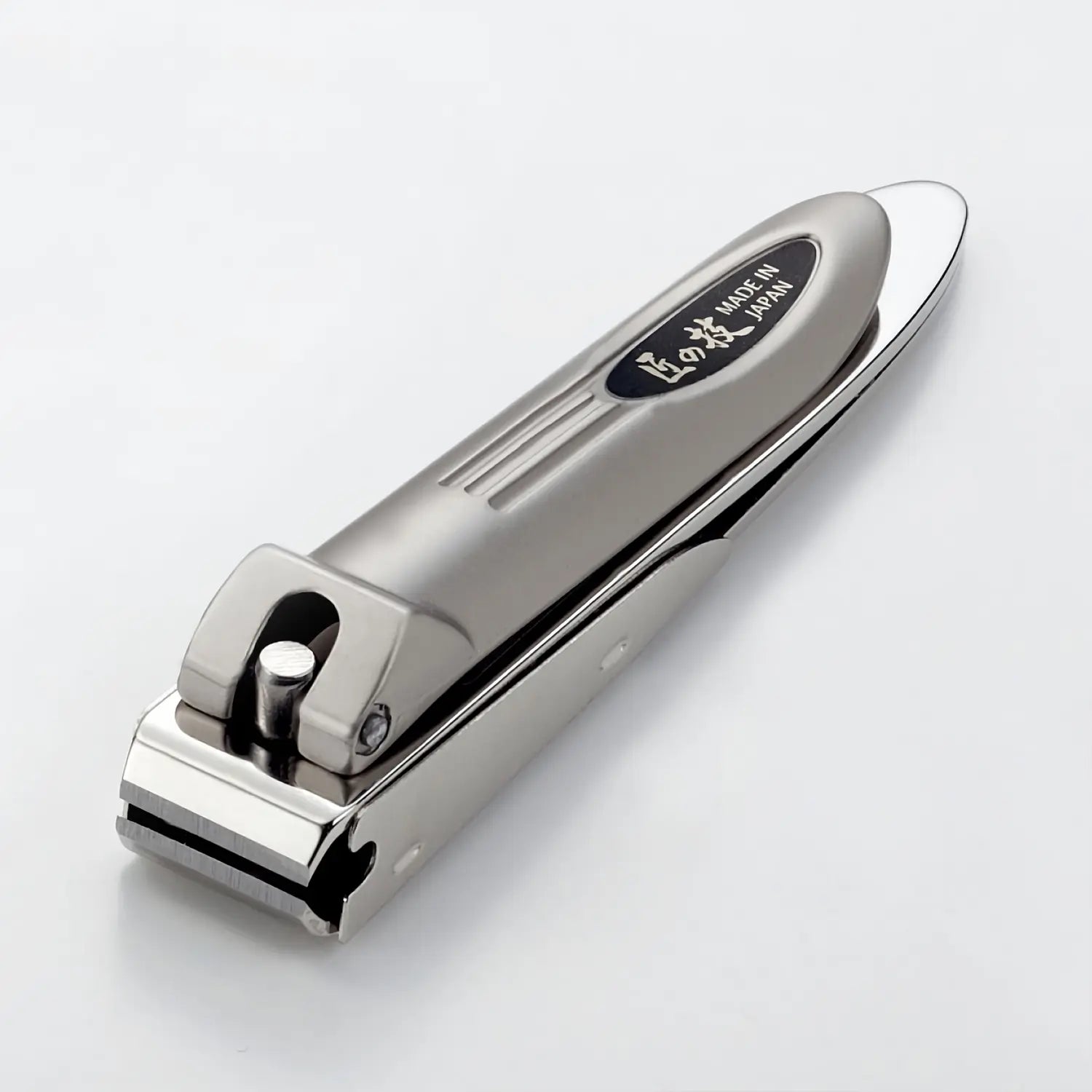 Premium Stainless Steel Straight Blade Nail Clippers with Catcher - Green Bell Takuminowaza Professional Nail Trimmer for Men & Women - Perfect for Home, Travel, and Salon Use