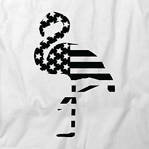 American Flag Flamingo Graphic T-Shirt - Patriotic Summer Casual Tee for Men & Women | Beach Party, BBQ, 4th of July Celebration Outfit