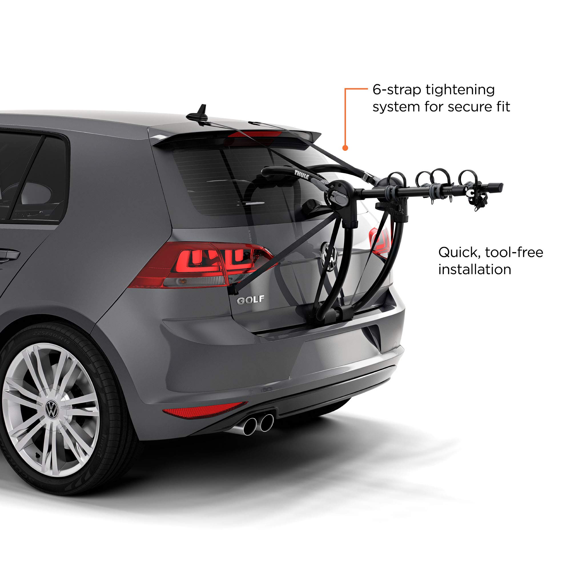 Thule Gateway Pro Trunk Bike Rack - 2 Bike Carrier for Cars, SUVs & Hatchbacks | Secure & Easy Installation | Perfect for Road Trips, Camping & Cycling Adventures