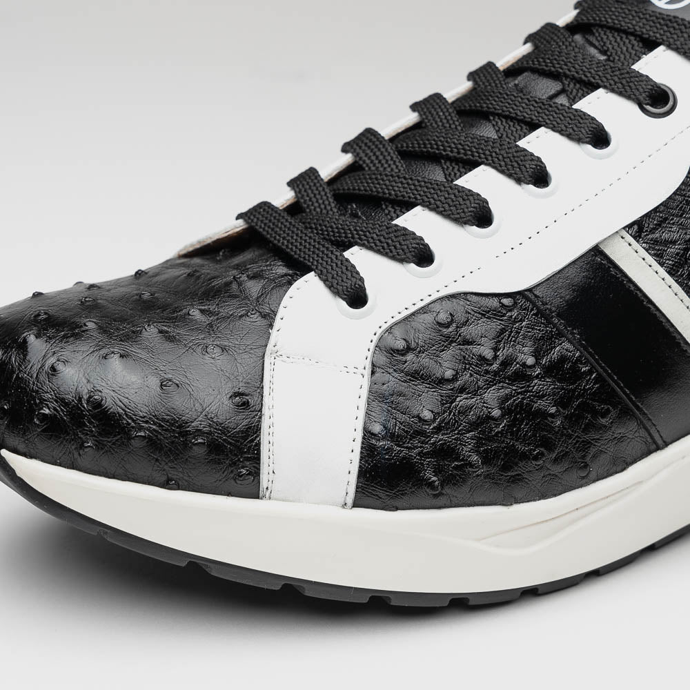Lyon II Black and White Sneakers - Stylish Comfortable Casual Shoes for Men & Women | Perfect for Walking, Running, and Everyday Wear