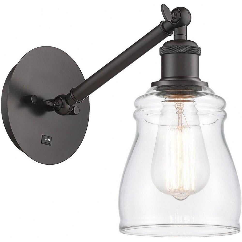 Innovations Lighting Caledonia Industrial Wall Sconce - 1 Light Oil Rubbed Bronze Finish - 11.38