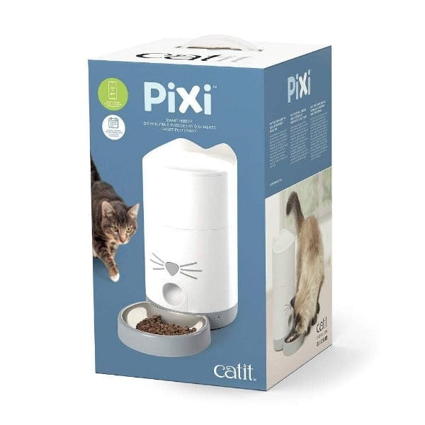 Catit PIXI Smart Feeder - Automatic Cat Food Dispenser with Timer & Portion Control - Perfect for Busy Pet Owners & Multi-Cat Households - Ideal for Home, Office, or Travel Use