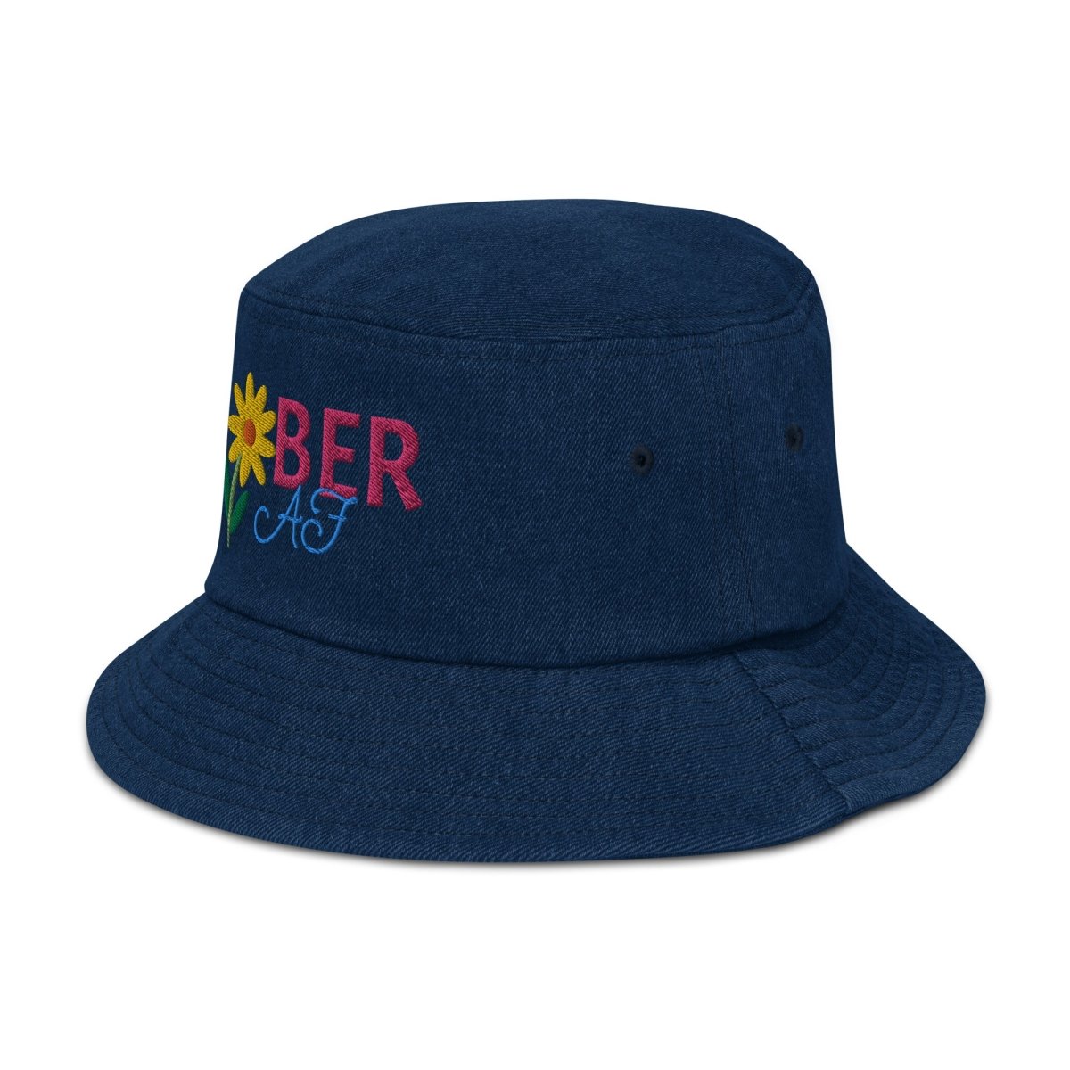 Spring Blossom Denim Bucket Hat - Trendy Fashion Accessory for Women | Perfect for Outdoor Activities, Beach Trips & Summer Festivals