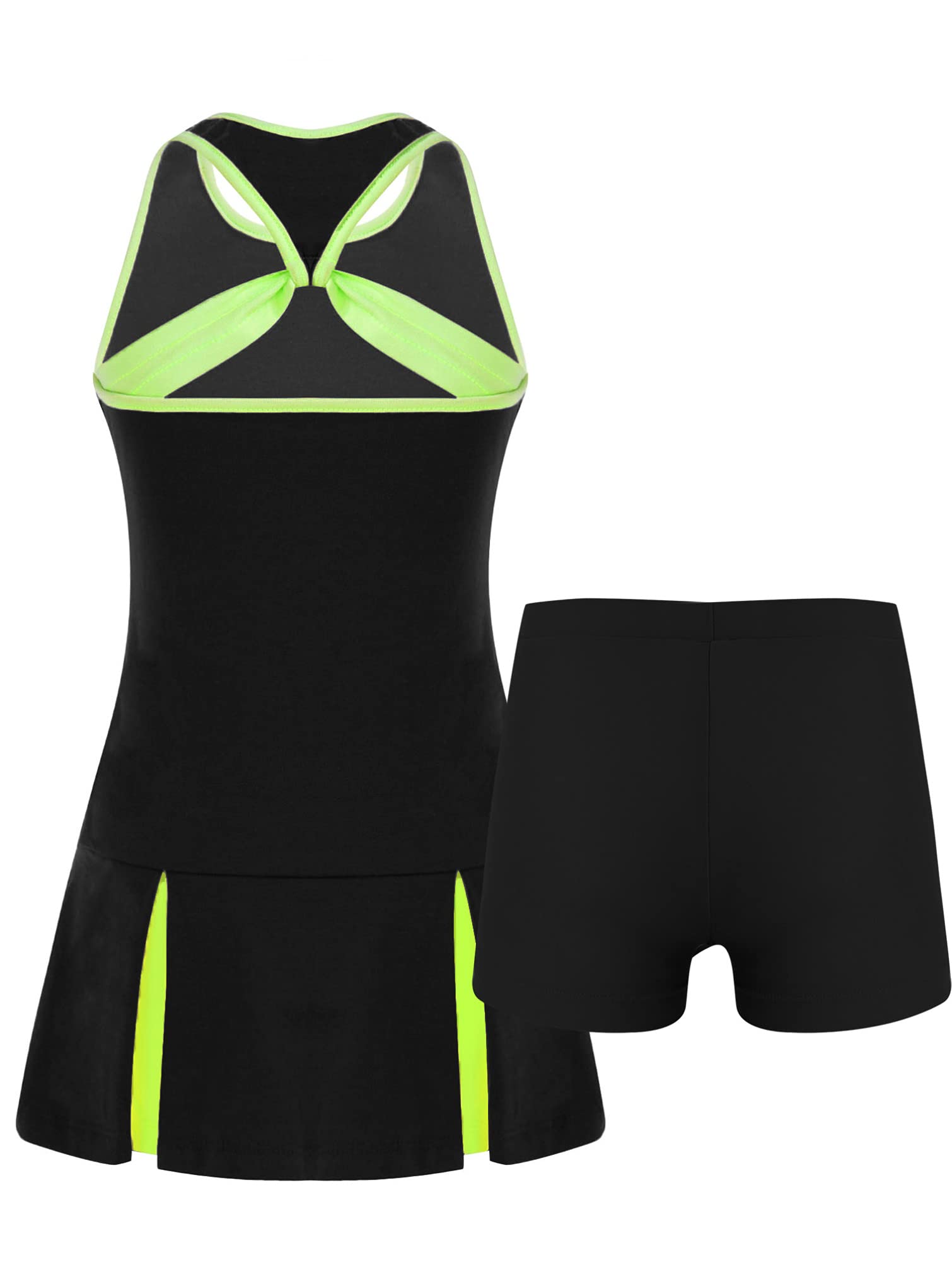Girls' Golf & Tennis Dress with Built-in Shorts - Athletic Sportswear for Kids - Perfect for Gym, Workout & Active Play
