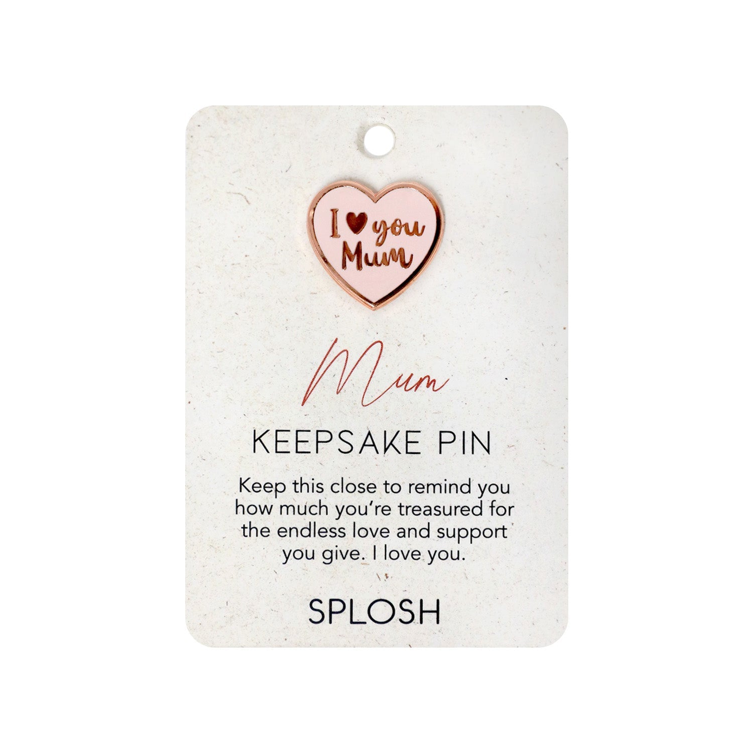 Personalized Splosh Keepsake Pin for Mom - Heartfelt Mother's Day Gift - Perfect for Jewelry Boxes, Scrapbooks & Special Occasions