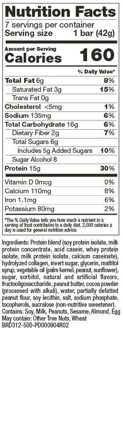 Delicious Proti Peanut Butter Cup Protein Bar - High Protein Snack for Weight Loss & Muscle Gain - Perfect for Gym, Hiking & On-the-Go Energy Boost