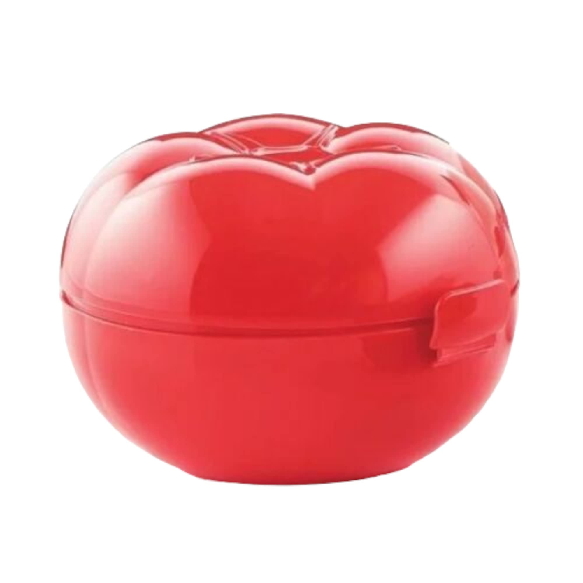 Red Tupperware Tomato Keeper - Airtight Food Storage Container for Fresh Tomatoes, Fruits & Vegetables | Perfect for Kitchen, Picnics & Meal Prep