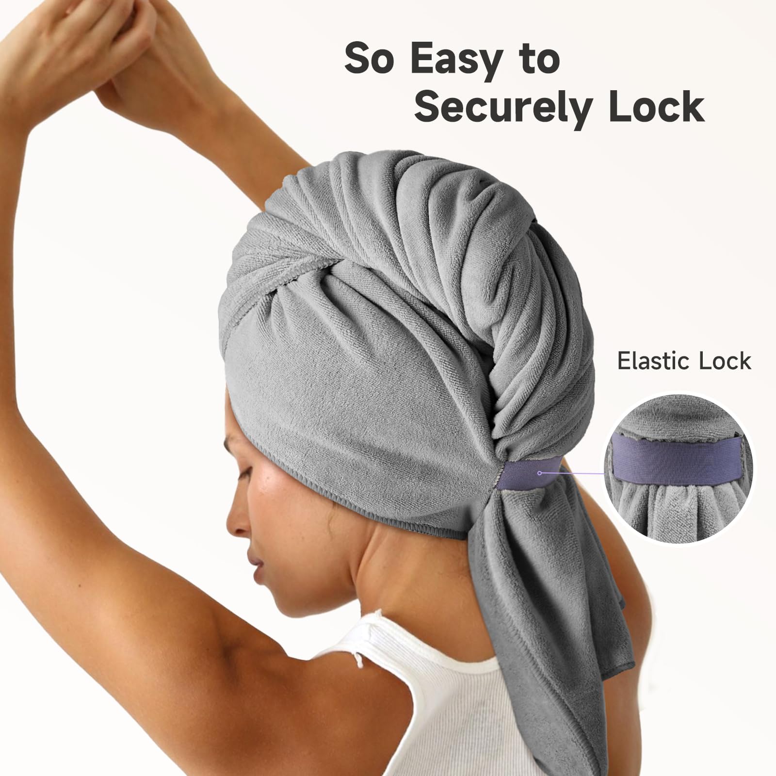 Umisleep 100% Microfiber Hair Towel Wrap - 41