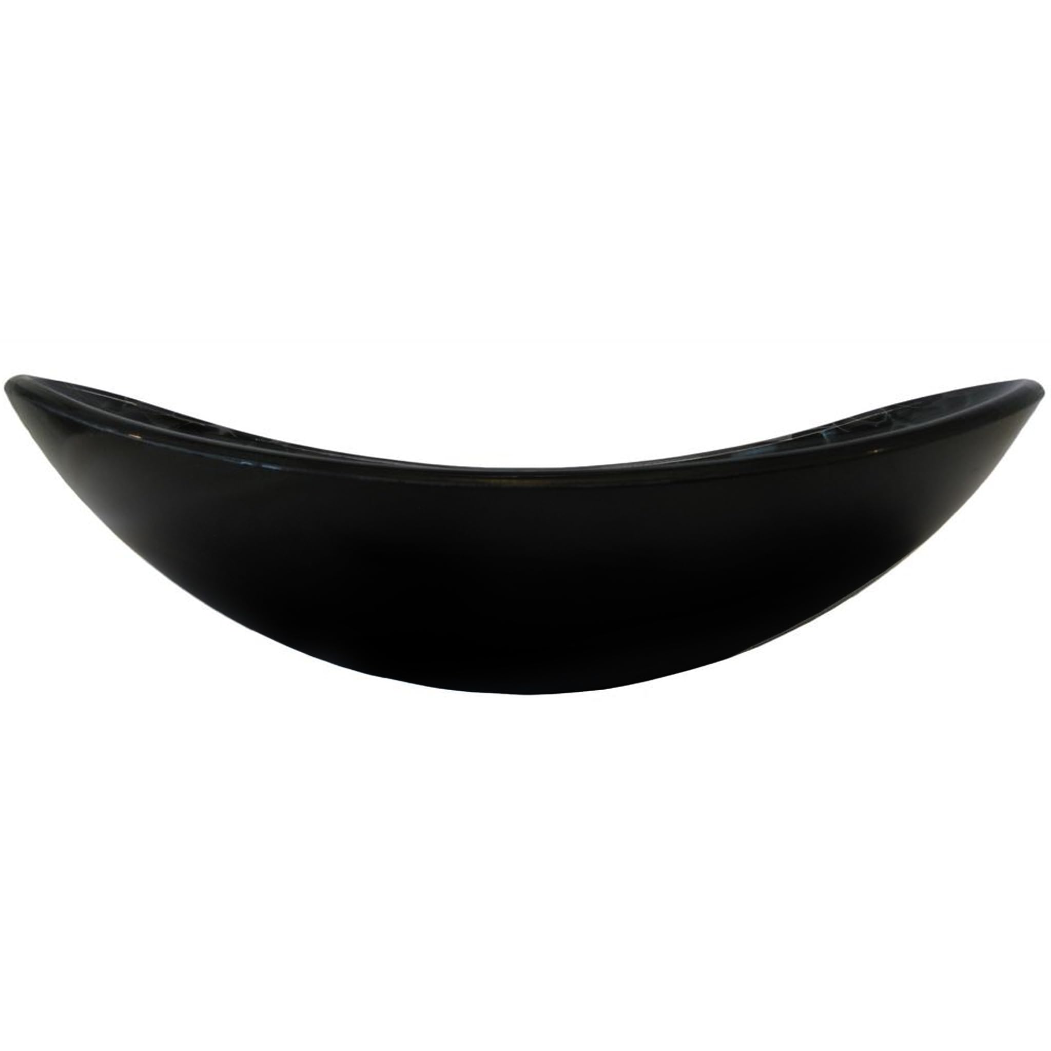 Novatto TARTARUGA Oval Glass Vessel Bathroom Sink - Modern Above Counter Bathroom Vanity Sink for Contemporary Home Decor, Perfect for Bathroom Remodeling and Luxury Spa Style Upgrades