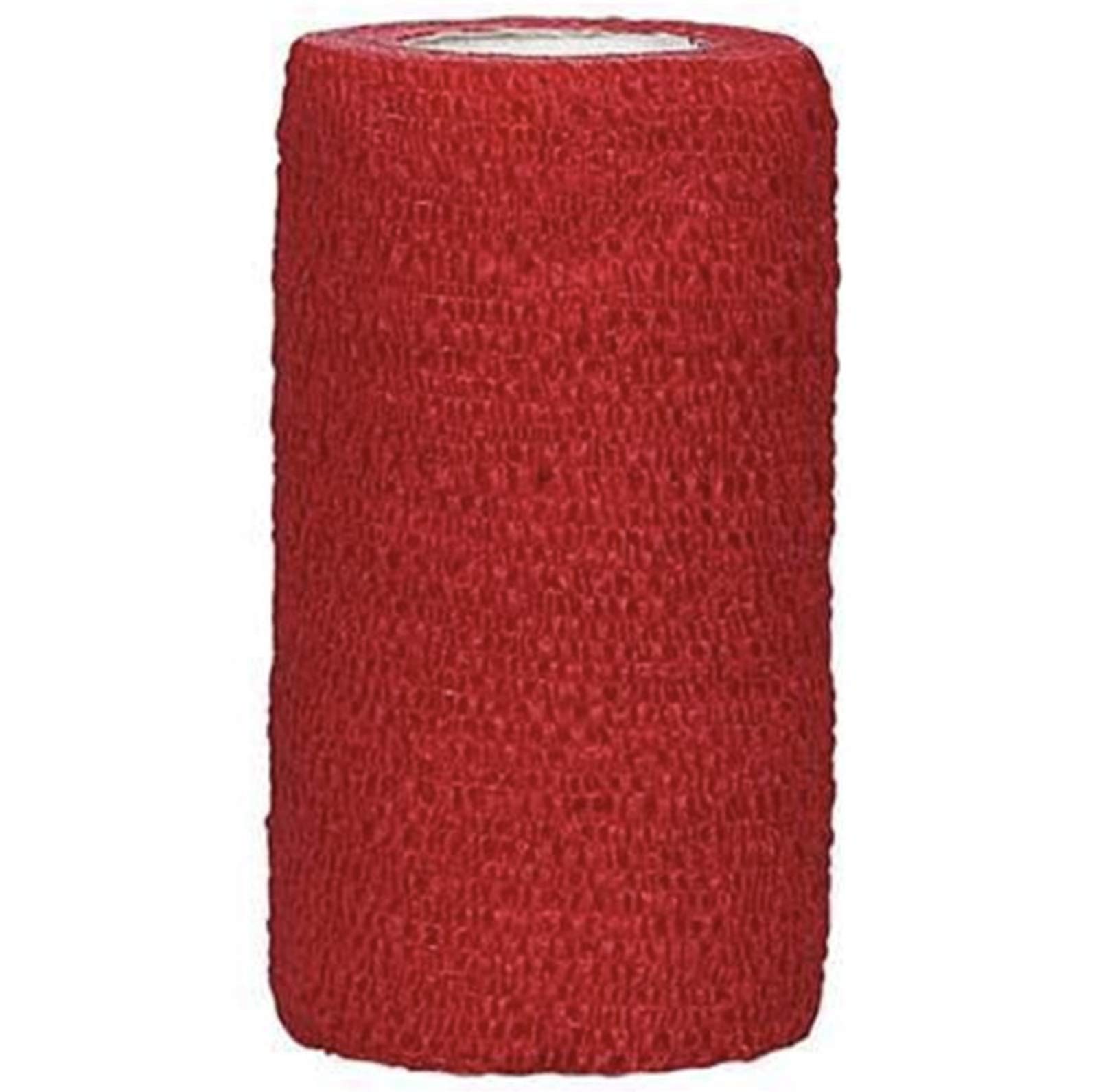 PowerFlex Self Adhesive Athletic Tape - Latex-Free Sports Wrap (3 Inch Width, 16 Rolls per Case) for Injury Prevention & Joint Support - Ideal for Basketball, Running, Weightlifting & Physical Therapy