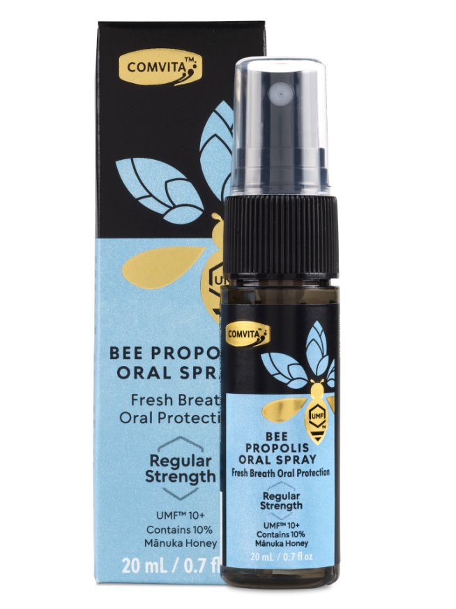 Comvita Bee Propolis Oral Spray - Natural Immune Support for Throat & Mouth | Soothes Sore Throat, Boosts Immunity | Perfect for Travel, Work & Home Use