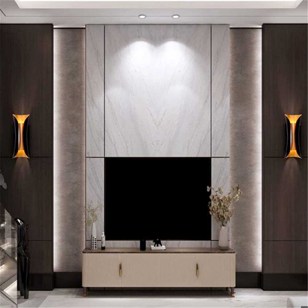 NIUYAO Modern H-Shaped Metallic Curl Wall Sconce - 21