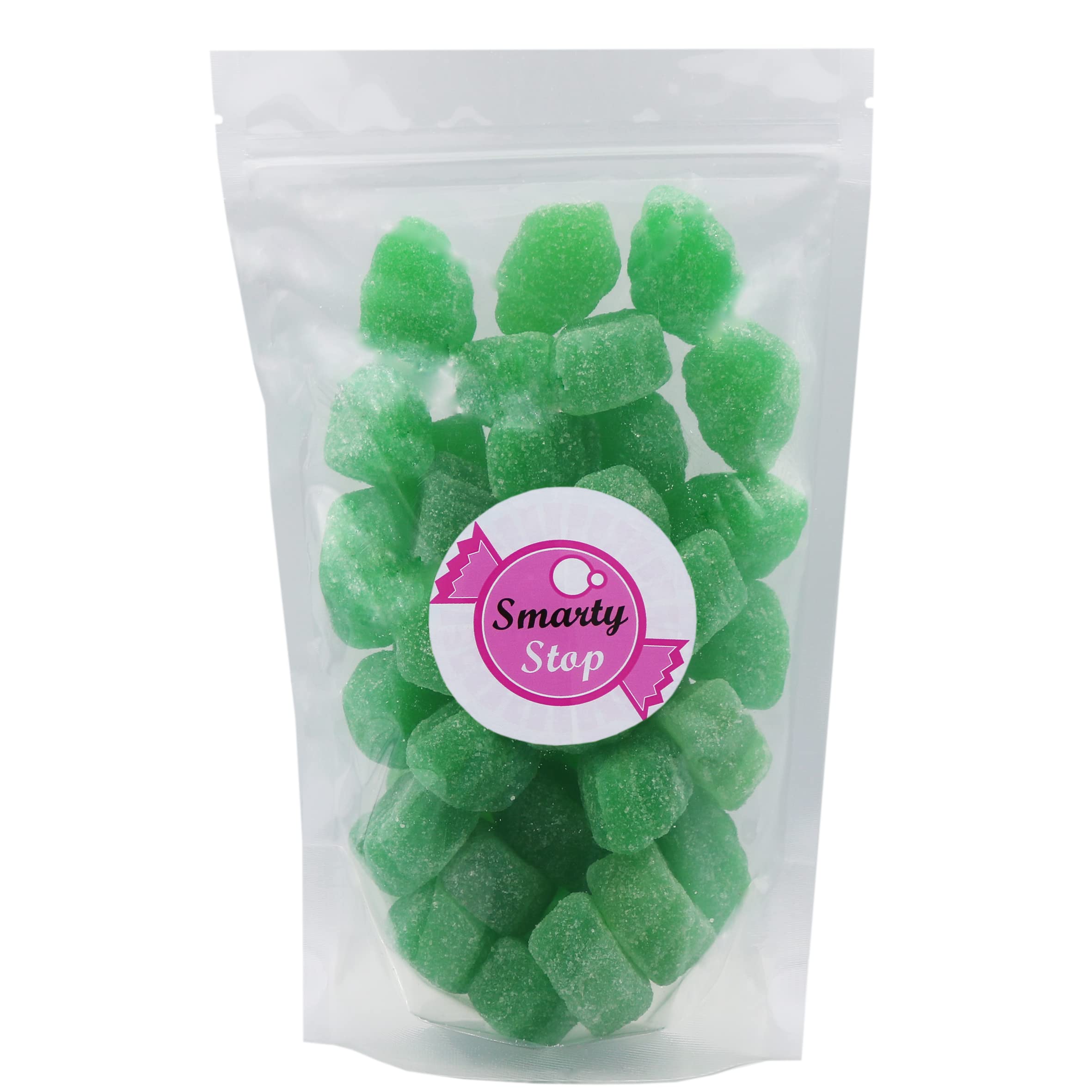 Smarty Stop Green Jelly Spearmint Leaves Slices Candy - 5 Pound Bulk Bag | Old-Fashioned Mint Flavored Chewy Candy | Perfect for Parties, Movie Nights & Office Treats