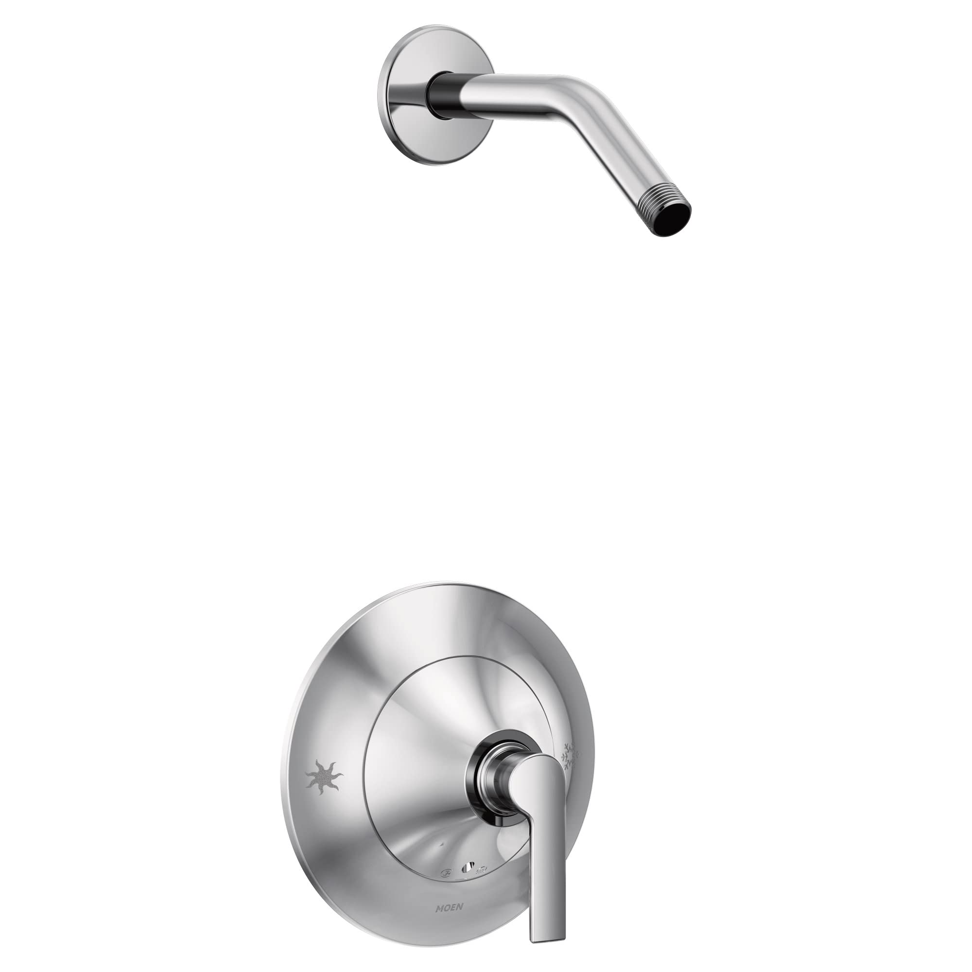 Moen TS2202NH Chrome Shower Trim Kit - Shower Only, No Shower Head & Rough-In Included | Perfect for Bathroom Renovations & Modern Home Upgrades