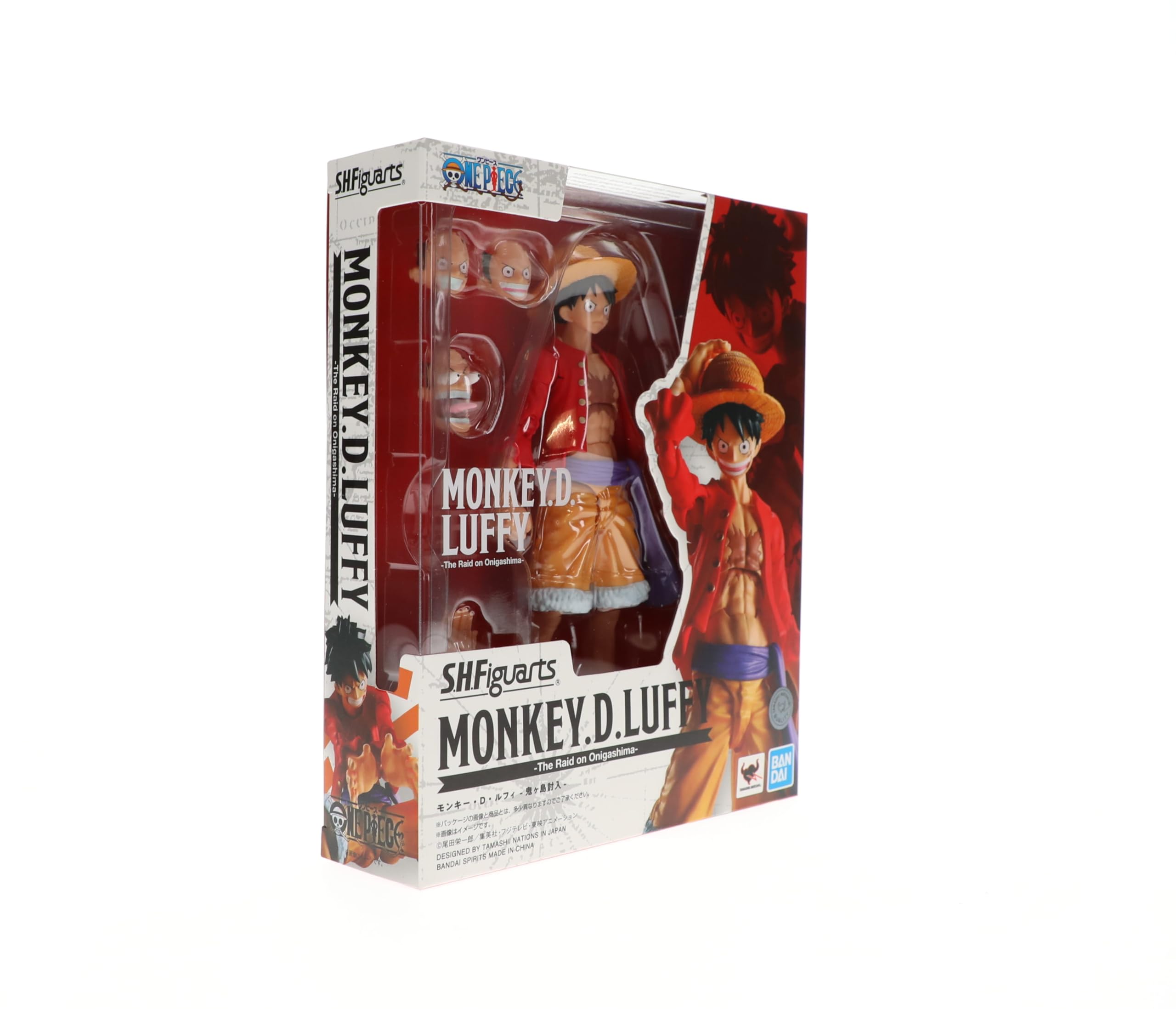 One Piece Monkey D. Luffy Action Figure - Tamashii Nations Bandai Spirits S.H.Figuarts - Raid on Onigashima Edition - Perfect for Anime Collectors & Display Decor