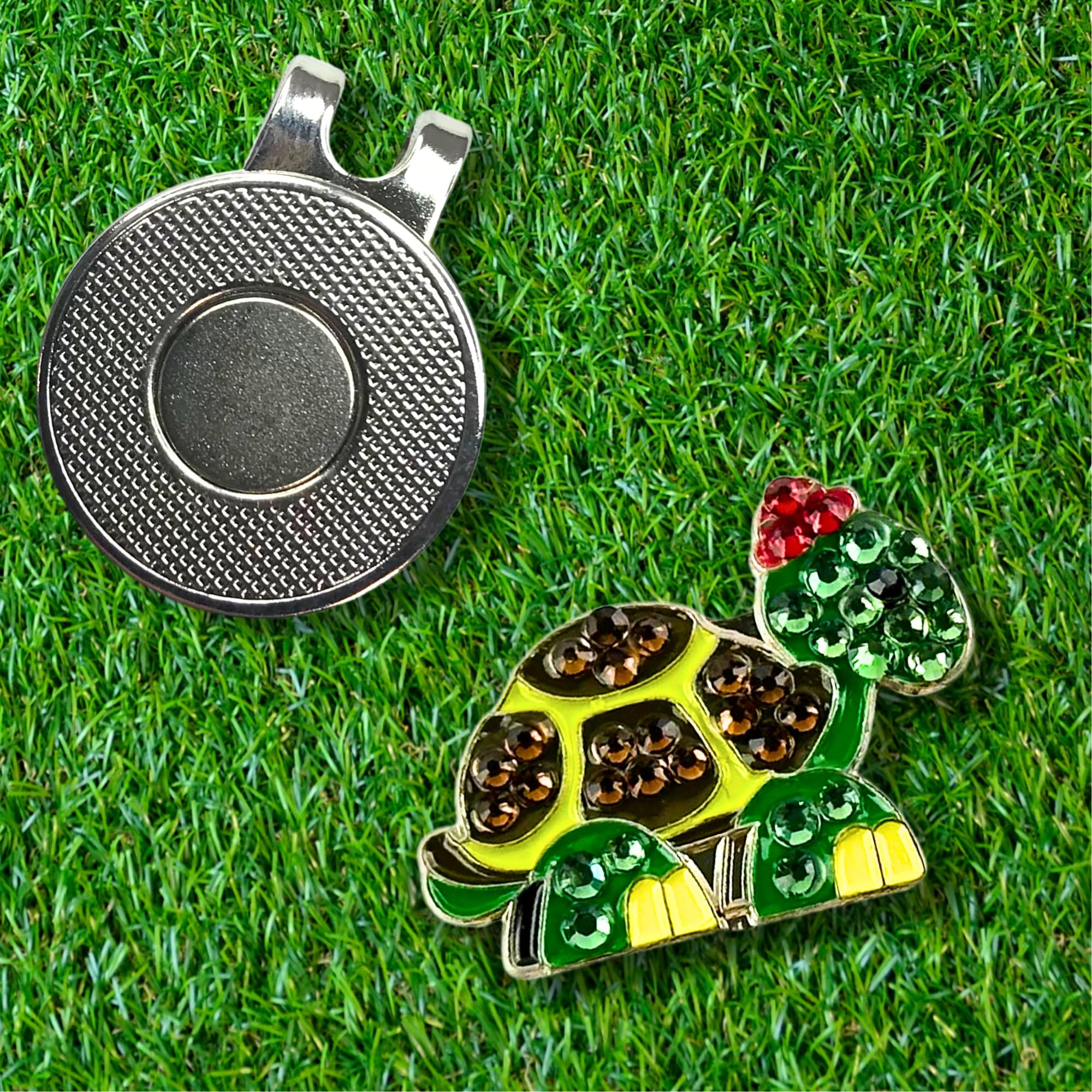 Premium Magnetic Crystal Golf Ball Marker with Hat Clip - Animal Design | Perfect Golf Accessories & Gifts for Men & Women | Ideal for Golf Tournaments, Practice & Gifting (Add-ons Available)
