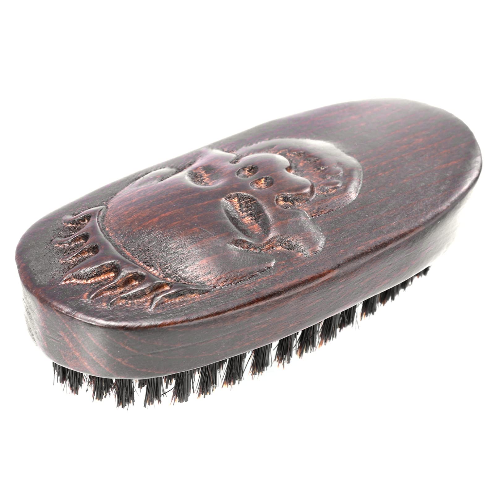 Premium Boar Bristle Beard Brush for Men - Natural Beard Grooming & Shaving Brush with Comb - Barber Quality Mustache & Facial Hair Care Tool - Perfect for Daily Grooming, Styling & Professional Salon Use