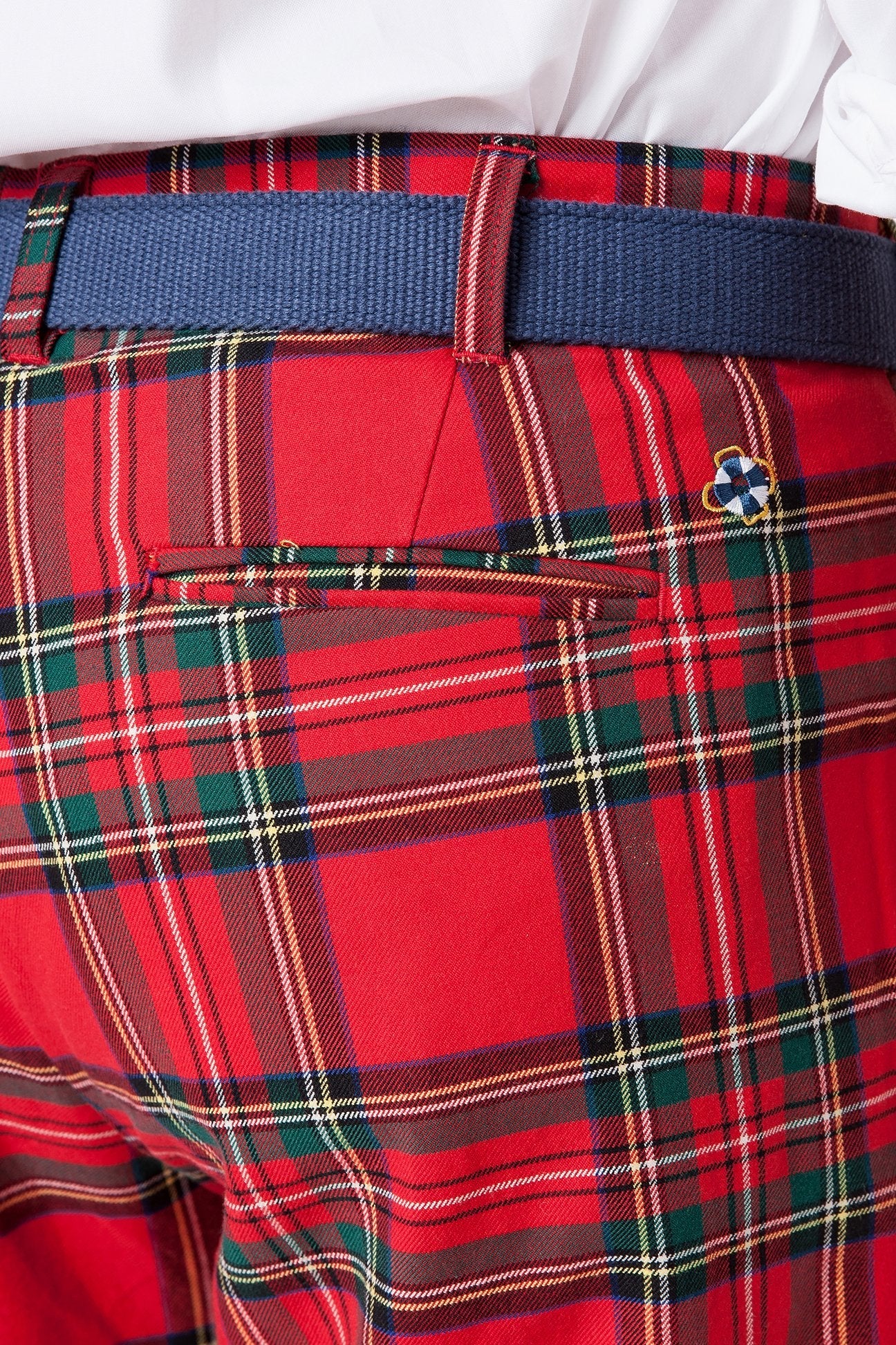 Stretch Twill Harbor Pant in Royal Stewart Tartan Plaid - Comfortable & Stylish for Casual Wear, Office & Outdoor Activities