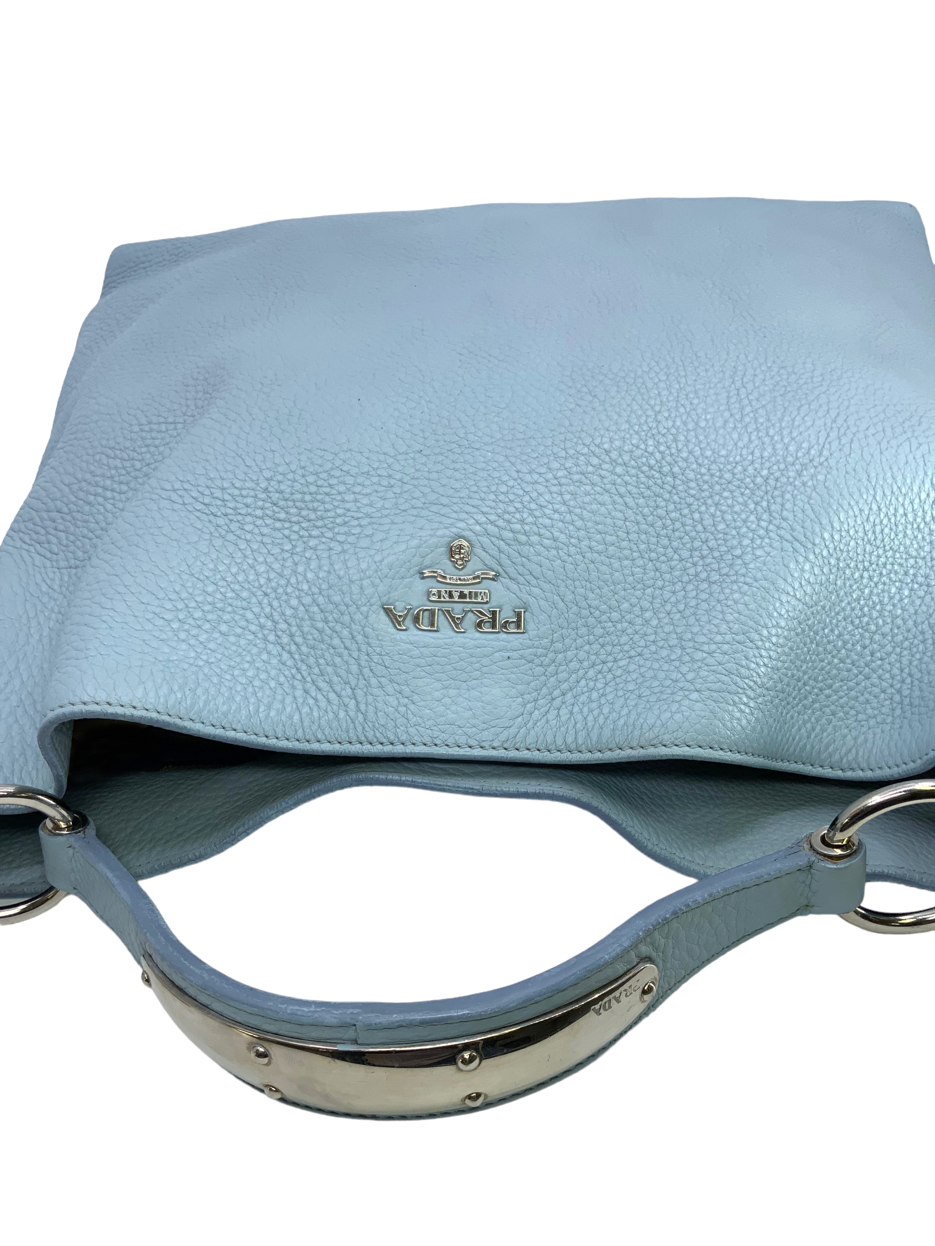 Prada Vitello Daino Leather Large Satchel Bag for Women | Luxury Designer Handbag | Work, Travel & Everyday Use