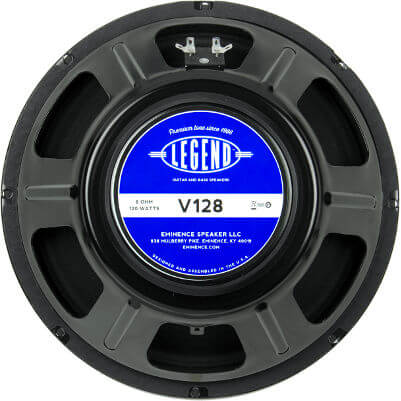 Eminence Legend V128 12-Inch 8 Ohm 120W Guitar Speaker for Classic British Rock Tone | Perfect for Stage Performances & Studio Recording