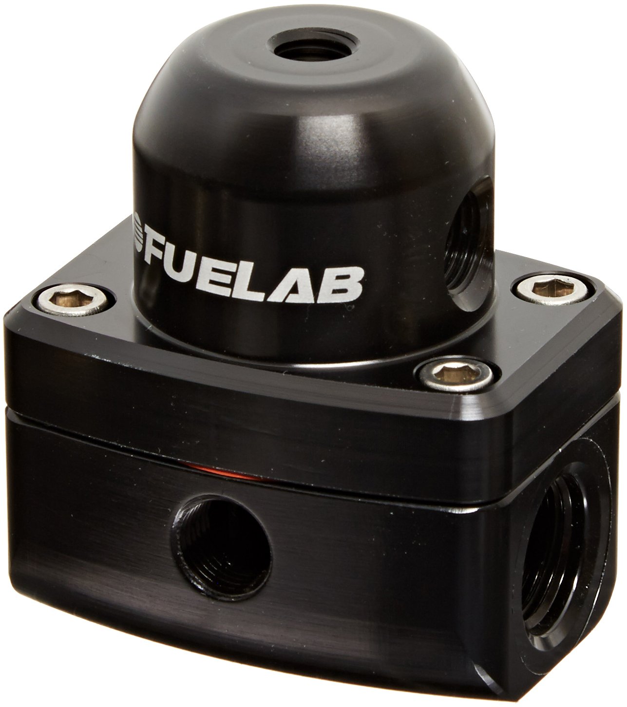 High Performance Fuel Pressure Regulator - Mini Inline 25-90 PSI Adjustable with 6AN Female Inlet/Return & 1/8