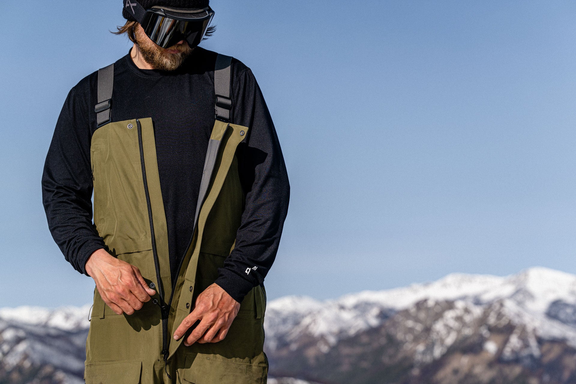 Stoker Gore-Tex 3L Bib Pants for Men - Waterproof Ski & Snowboard Bib Overalls for Winter Sports & Outdoor Activities