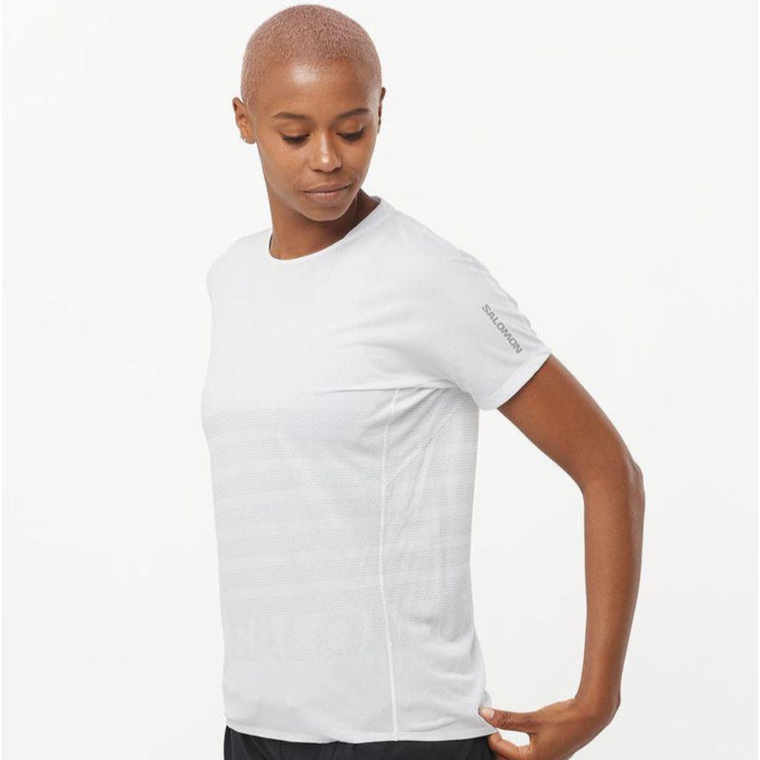 Salomon Women's Sense Aero Short Sleeve Running Shirt - Lightweight Moisture-Wicking Athletic Top for Trail Running & Outdoor Workouts