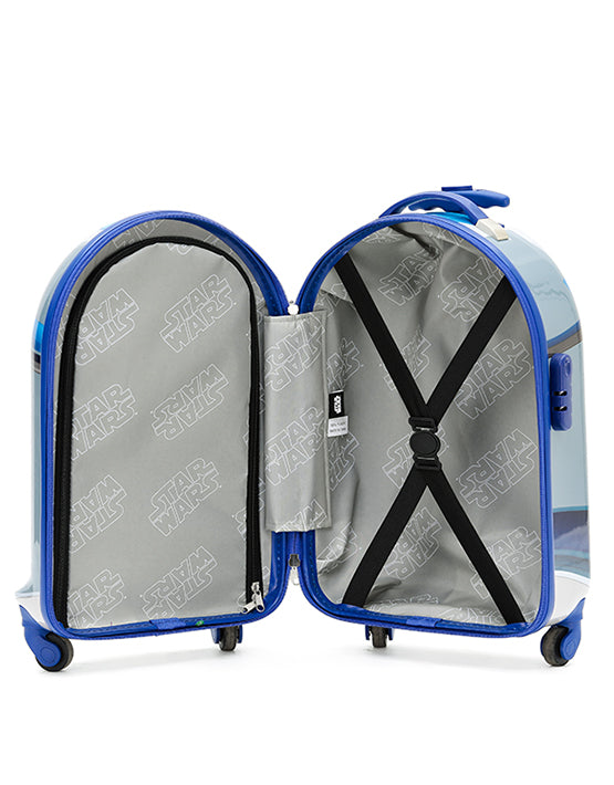 Star Wars SW025 R2D2 20-Inch Small Carry-On Suitcase - White & Blue Luggage for Travel, Cosplay & Star Wars Fans - Perfect for Conventions, Air Travel & Collectors