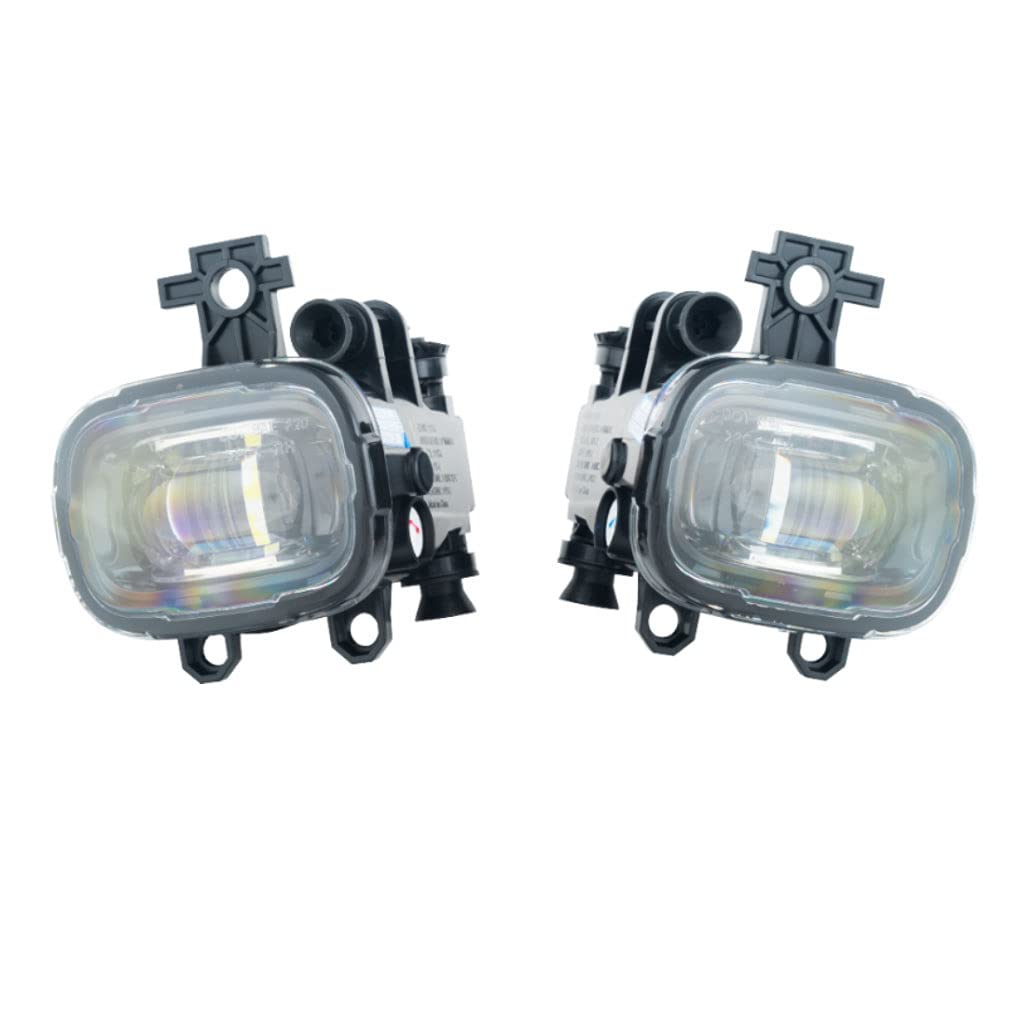 2021-2024 Nissan Kicks LED Fog Light Assembly with Bezels & Switch Harness - DOT/SAE Compliant Left & Right Fog Lights for Enhanced Night Driving Safety