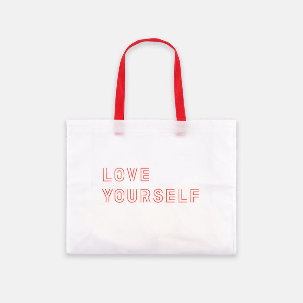 BTS 'LOVE YOURSELF' Official Shopper Bag - Kpop Merchandise & Fashion Accessory for Concerts, School, Shopping & Daily Use