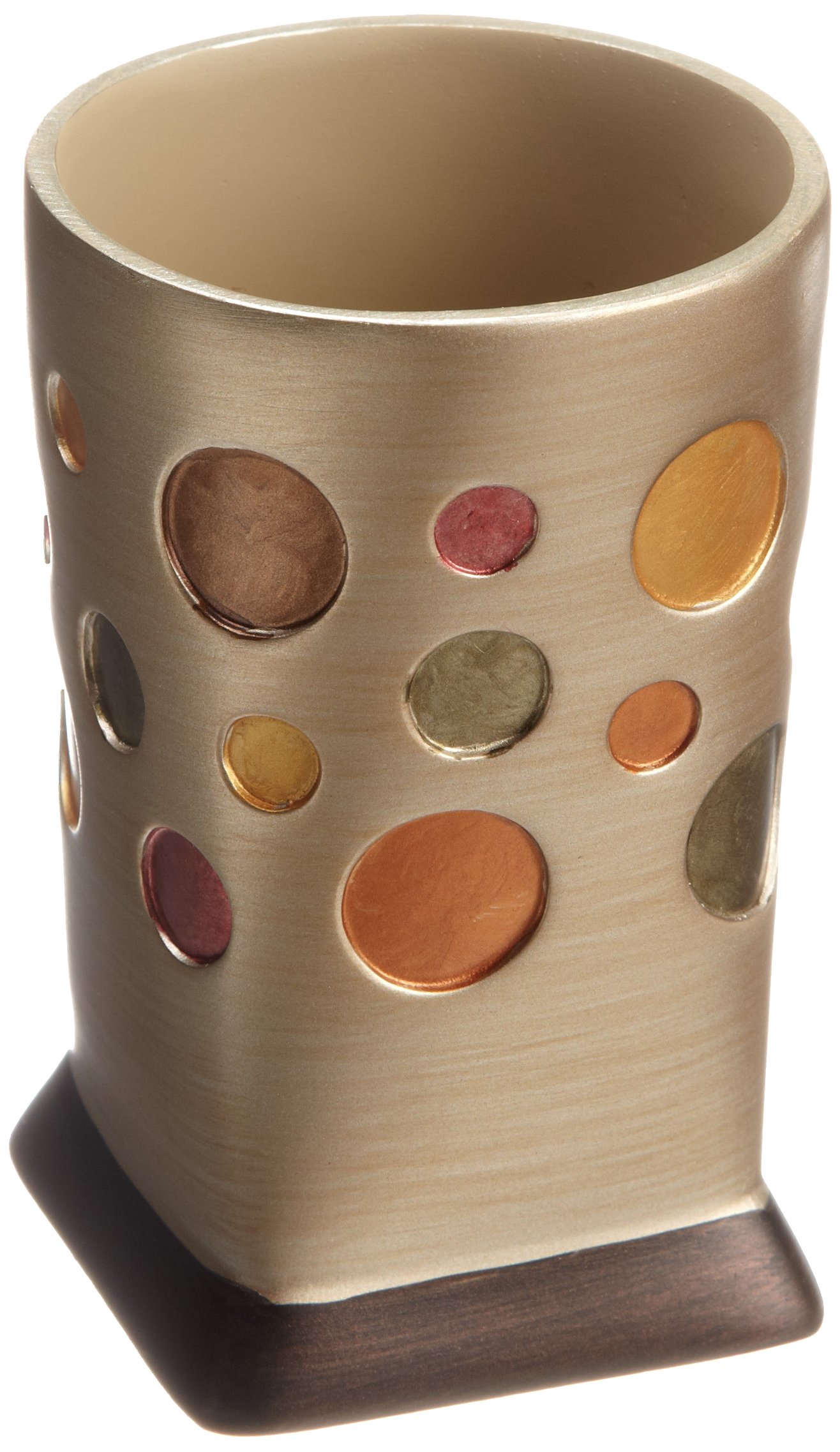Popular Sunset Dots Gold Bath Tumbler - Insulated Stainless Steel Cup for Hot/Cold Drinks, Perfect for Spa, Bath Relaxation & Home Use