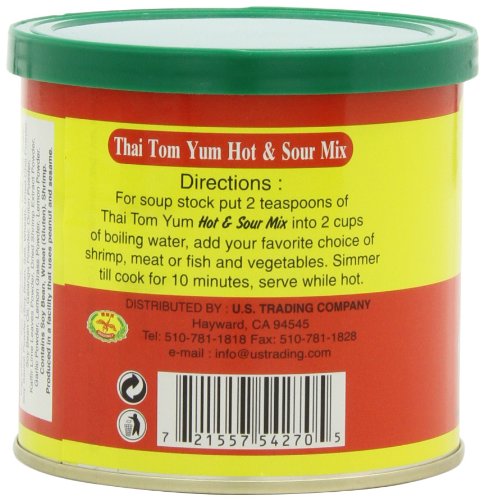 Premium Dragonfly Thai Tom Yum Hot & Sour Soup Mix - Authentic Thai Flavor, 8-Ounce (Pack of 3) - Perfect for Quick Meals, Asian Cuisine & Spicy Food Lovers