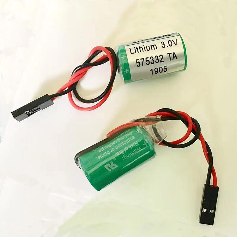 2Pcs 6FC5247-0AA18-0AA0 3V 575332TA Replacement Battery for Siemens 810D 840D PLC - Backup Power Supply for Industrial Automation Systems