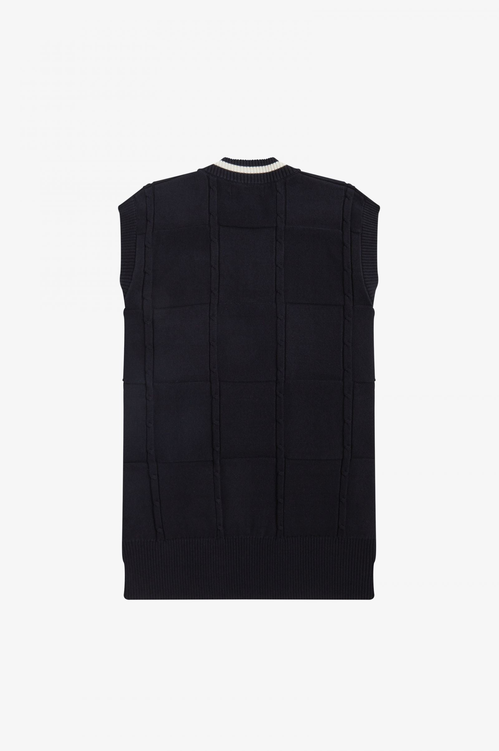 Fred Perry Women's Cable Knit Tank Top - Casual Summer Sleeveless Shirt for Streetwear & Layering