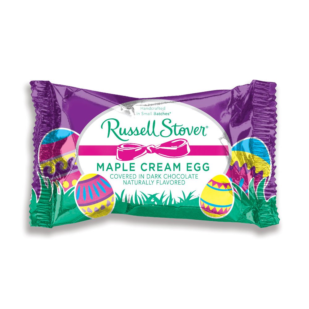 Russell Stover Dark Chocolate Maple Creme Egg - 1 oz Indulgent Easter Treat | Perfect for Holiday Gifting, Party Favors & Sweet Cravings