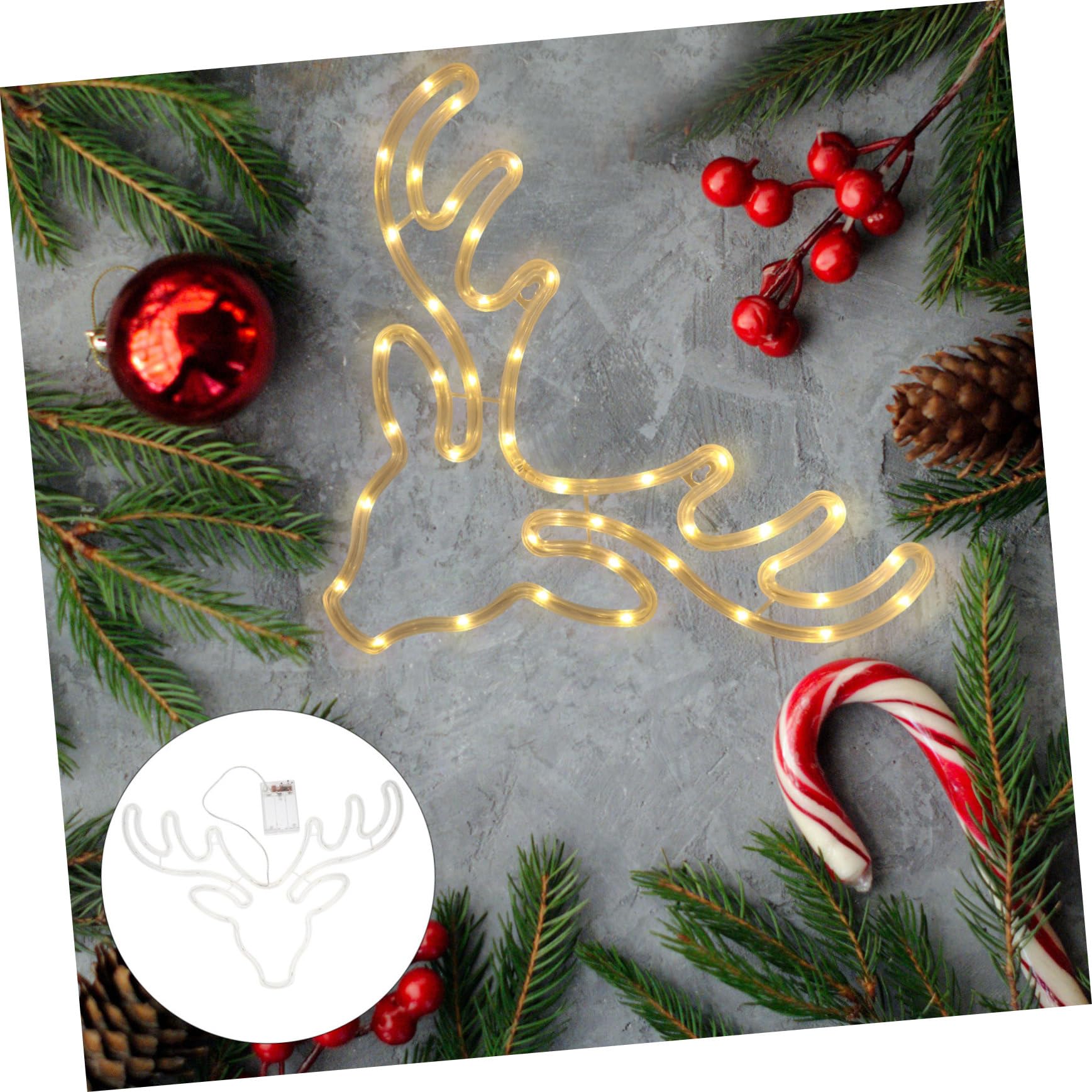 Gatuida LED Night Light - Adorable Christmas Decor with Soft Glow for Bedroom, Nursery, Kids Room | Perfect Holiday Gift & Cozy Night Light for Bedside, Bookshelf, or Christmas Tree Decoration