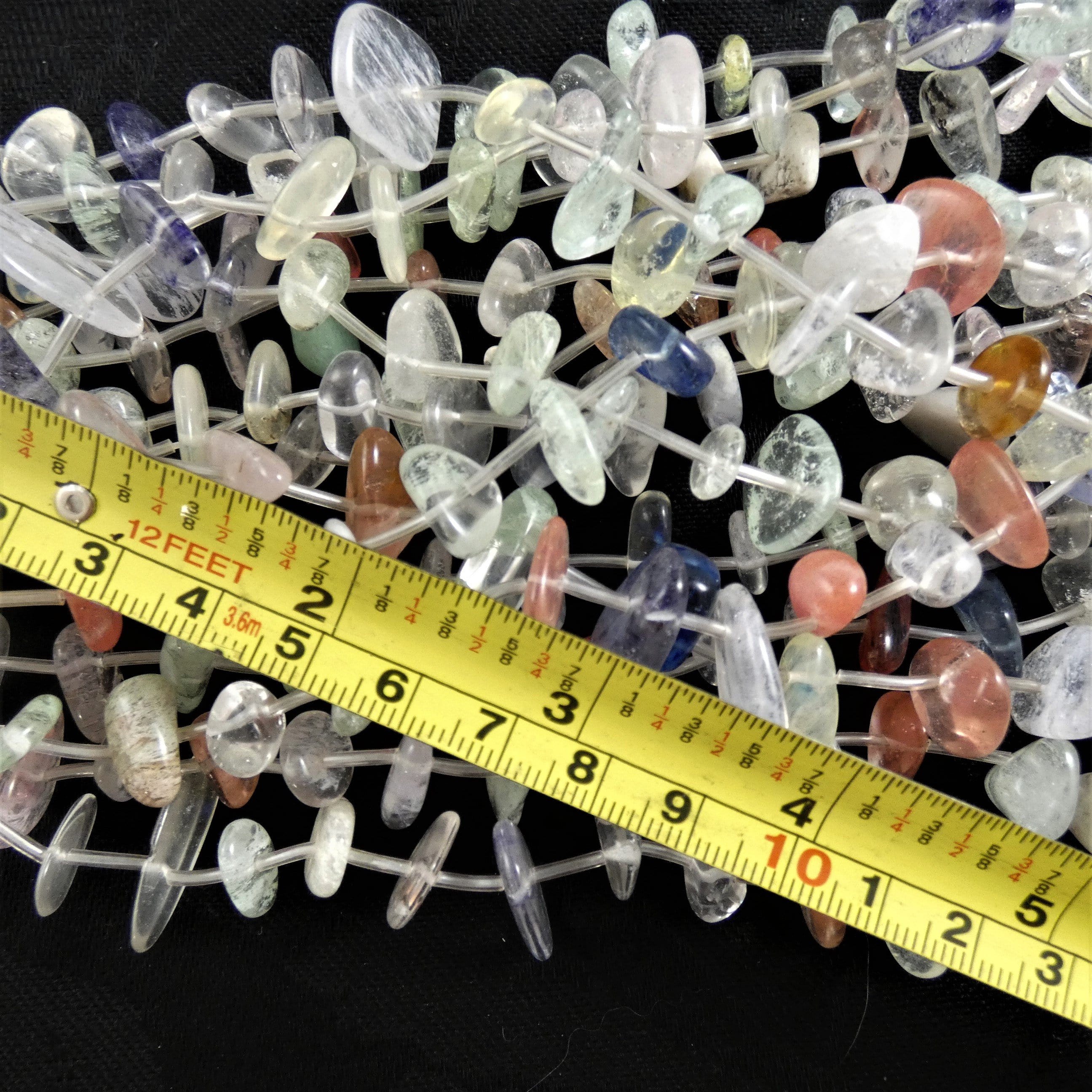 Natural Crackled Quartz Bead Strands for Jewelry Making - DIY Bracelet, Necklace & Craft Supplies - Perfect for Boho, Healing Crystal & Spiritual Jewelry Designs