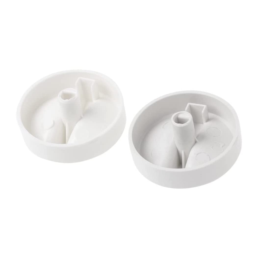 Eioflia 2-Pack Universal Microwave Oven Replacement Knobs - Durable Plastic Rotary Timer Control Switch for Whirlpool, GE, Samsung - Perfect for Broken or Worn Out Buttons (Kitchen Appliance Repair)