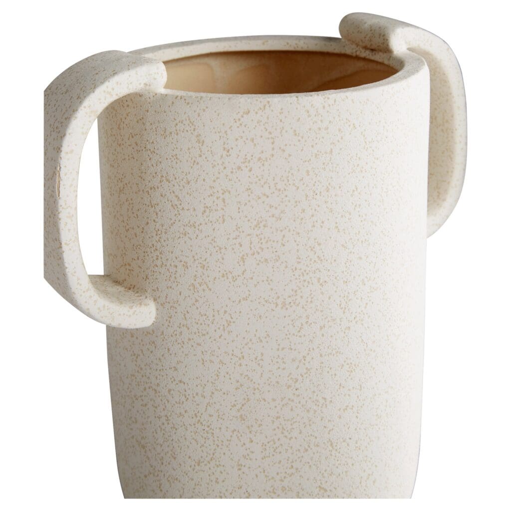 Cyan Design 11190 Dusty Miller Vase - Small White Ceramic Flower Vase for Home Decor, Wedding Centerpiece & Tabletop Display