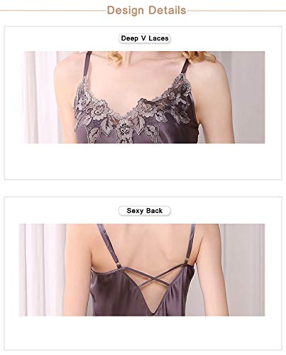 Luxury Women's Silk Pajama Set - 100% Pure Silk Robe & Lace Skirt Sleepwear (3 Colors) | Elegant Nightwear for Relaxation, Bridal Shower & Spa Days