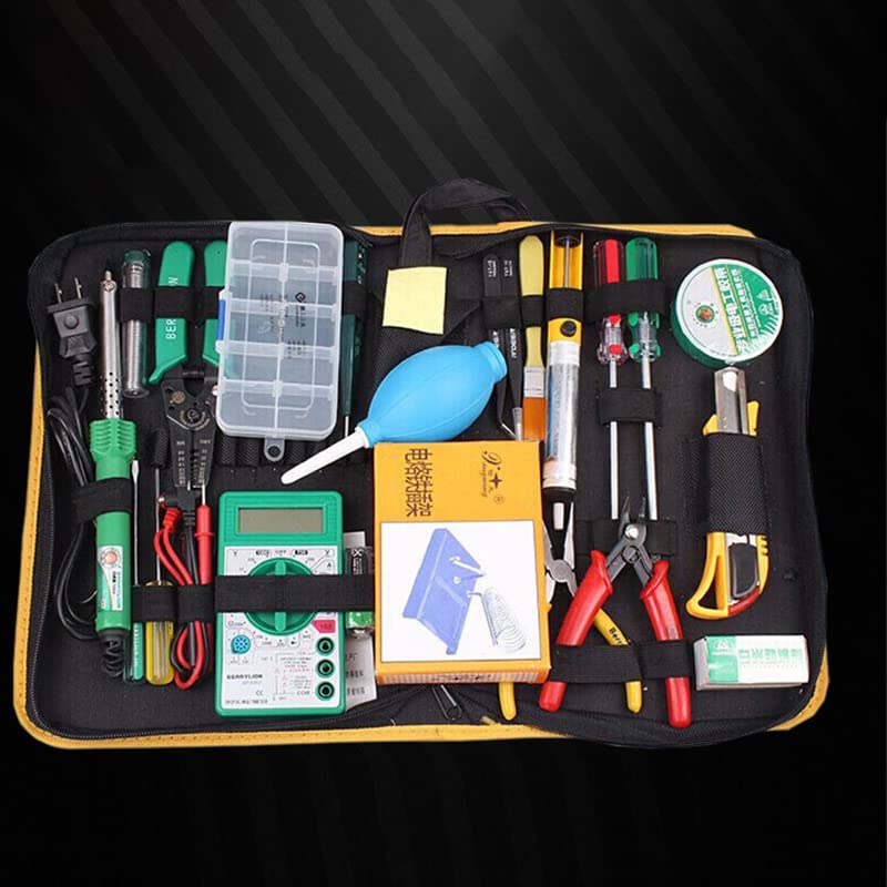 Oxford Tool Bag with Handle - Heavy Duty Storage Pouch with Multiple Pockets & Zipper Closure - Perfect for Hardware Tools, DIY Projects, and Workshop Organization