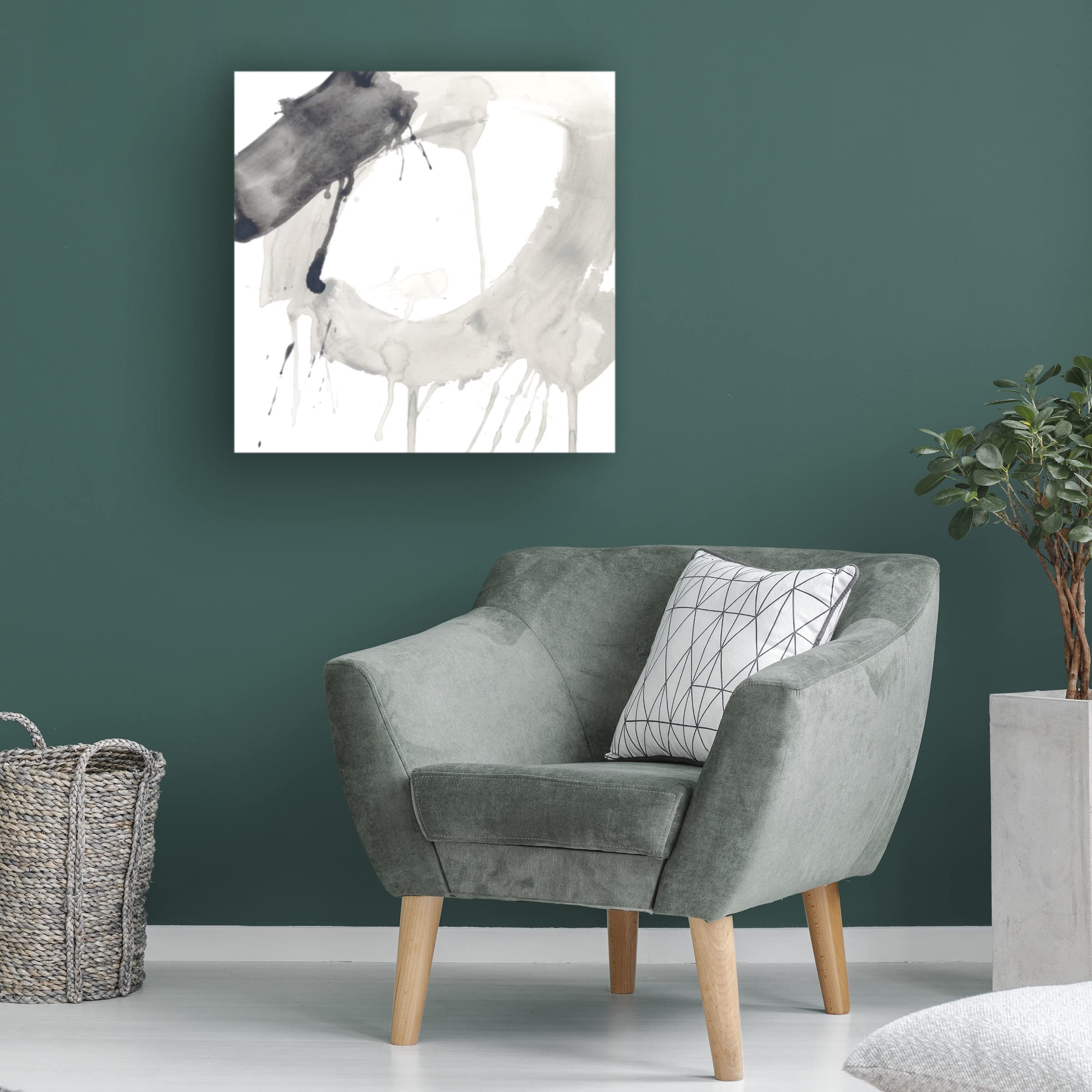 Trademark Fine Art 'Swath IX' Abstract Canvas Painting by June Erica Vess - Modern Wall Art for Living Room, Bedroom & Office Decor