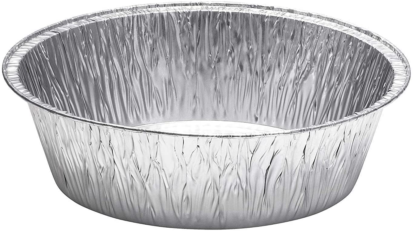 8-Inch Extra Deep Round Aluminum Disposable Cake Pans - 250 Count | Heavy Duty Baking Pans for Cakes, Pies & Desserts | Freezer & Storage Safe | Perfect for Home Baking, Catering & Party Food Prep