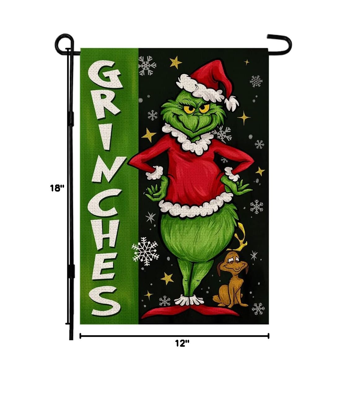 Double Sided Christmas Garden Flag 12×18 Inch - Rustic Winter Holiday Yard Decor with Inspirational Quote - Perfect for Outdoor Xmas Decoration, Front Porch, Lawn & Seasonal Festive Display